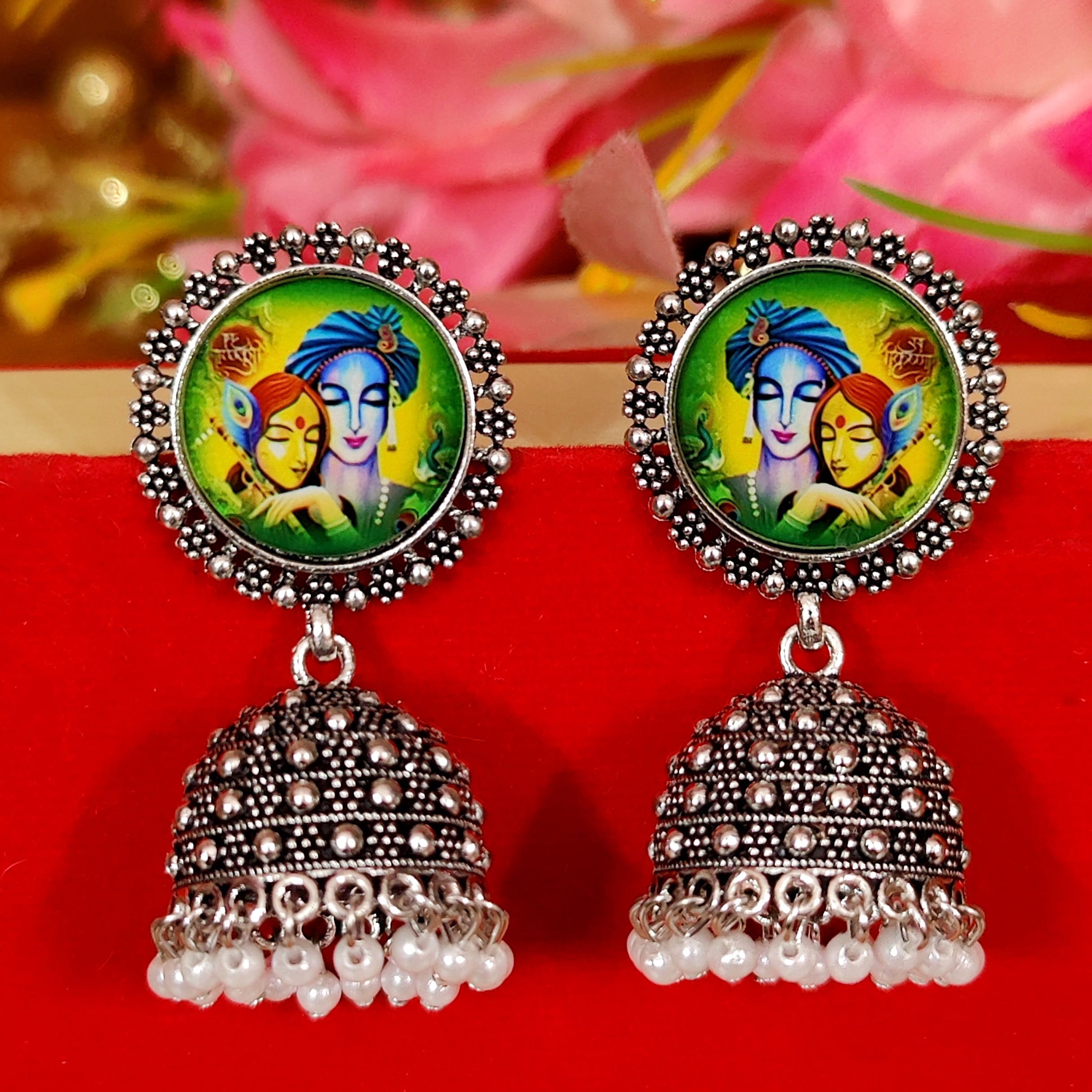 Flipkart.com - Buy QUICKSHOP Stylish Big Jhumki / Jhumka Earrings For Women  / Girls Traditional Oxidised I Latest Design I Fancy I Light Weight Alloy Jhumki  Earring Online at Best Prices in India