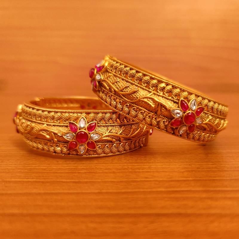 Old style gold bangles deals