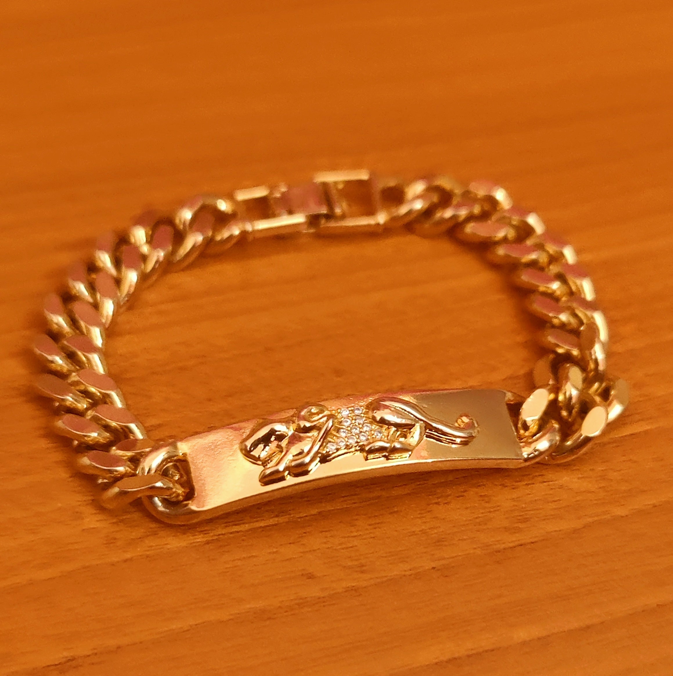 GJ Jewellery Emas Bangkok Emas Korea 24K Gold Plated Lipan Pasir Kikir Mix  Bracelet | GJ Jewellery