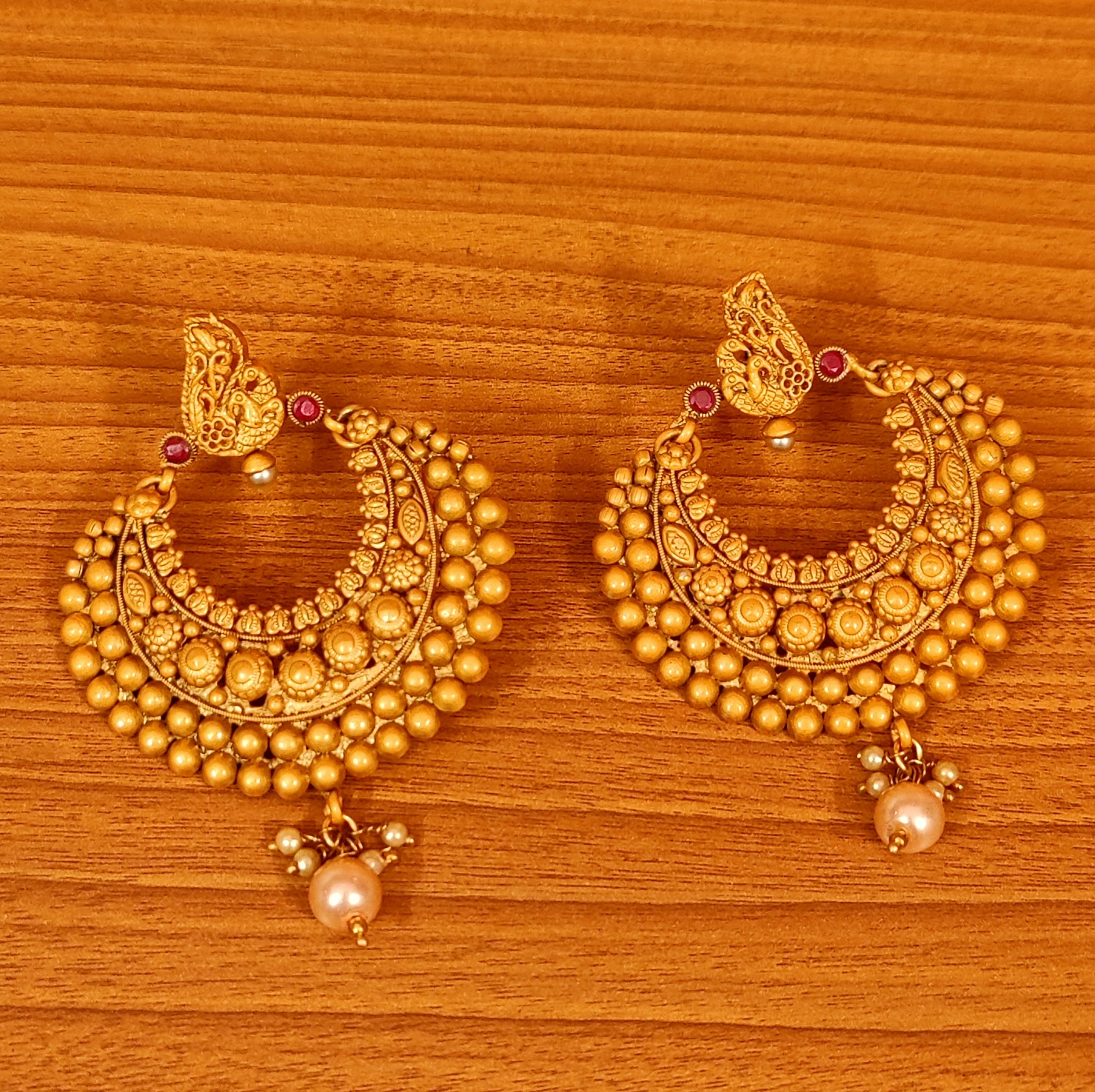 Pavan Jewellery - Gold chandbali earrings designs, Latest... | Facebook