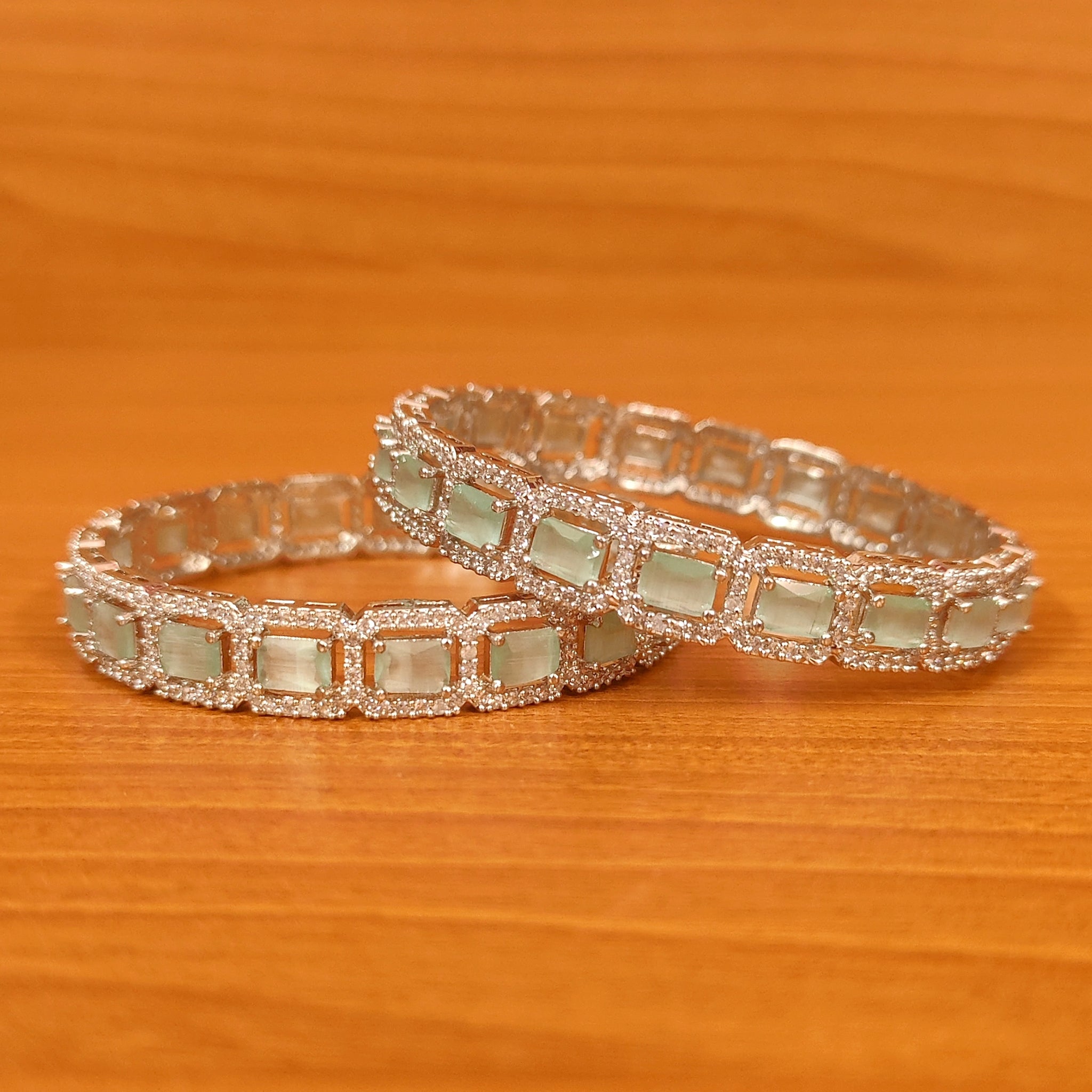 Diamond look bangles outlet