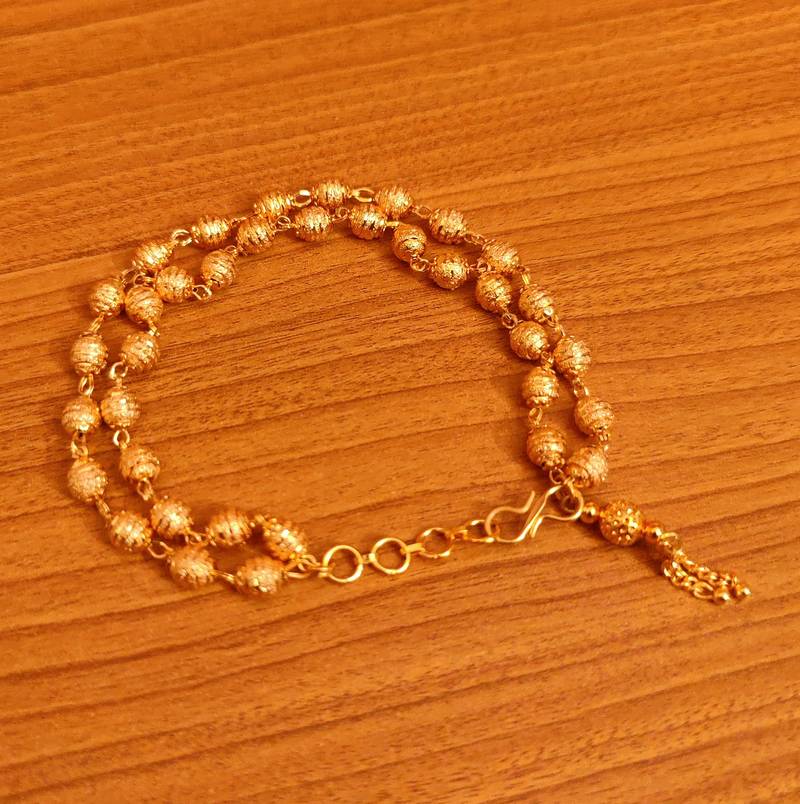 TFC Pearl Charms Gold Plated Bracelet
